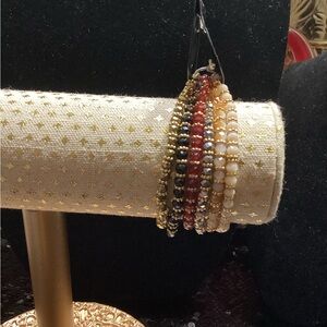 Elegant Multi-Color Beaded Bracelet Set